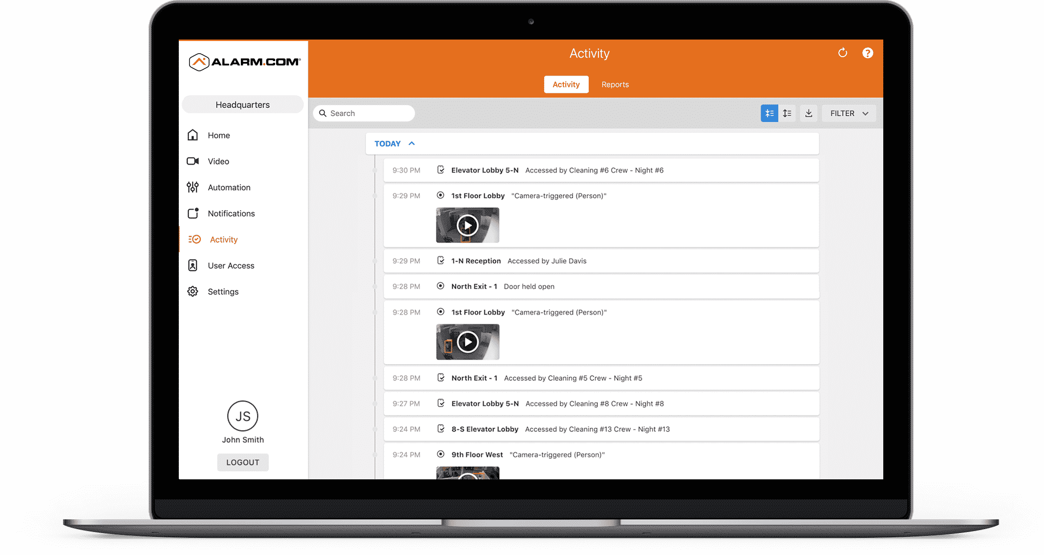 Activity Reports Frase Protection Business Security